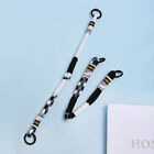 Two-Colors Splicing Nylon Mobile Phone Lanyard Strap Hanging Ring Keychain