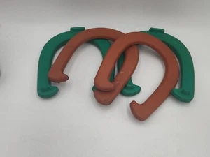 Sportcraft Horseshoe Set Vintage 4 Molded PVC? Horseshoes - Picture 1 of 10