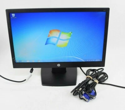 HP V193 18.5" LCD Flat Panel Monitor Display VGA w/ Cords Grade A - Image 1 of 4