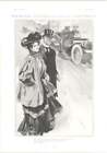 1905 Hutton Mitchell Cartoon, Honeymoon In Motorcar