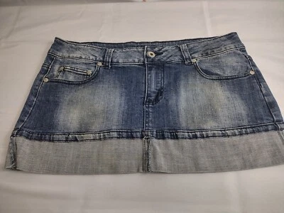 Falda Jean Younique Juniors Talla 11 Embellecida Brillante Elastizada 79-26357 Foto 1 de 4