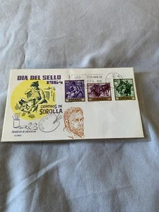 Spain 1964 Seal Day / Sorolla Paintings, Madrid - First Day Of Issue - Picture 1 of 1
