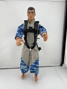 Hasbro Action Man Blue Eyes Blue Jumpsuit Black Vest Action Figure - Picture 1 of 3