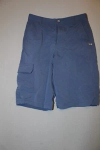 Boys Under Armour UA Navy Blue Golf Chino Shorts Cargo Pocket Heatgear Loose YXL - Picture 1 of 8