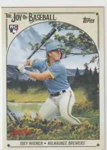Tarjeta de novato Topps X Bob Ross The Joy of Baseball Joey Wiemer RC 2023 #21 - Imagen 1 de 2