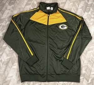 Chaqueta deportiva Green Bay Packers para hombre cremallera completa majestuosa talla 2XT nueva sin etiquetas - Imagen 1 de 11