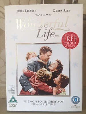 It's A Wonderful Life DVD 2-Disc Original and Colour Versions New Sealed Sleeve - Image 1 of 3