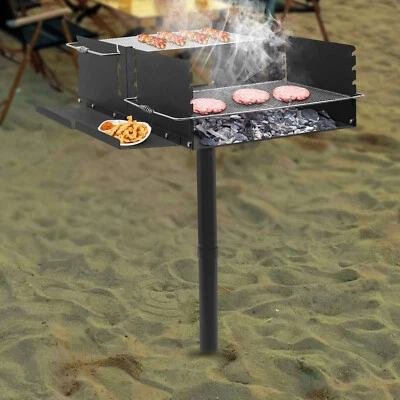 Одиночный уличный гриль гриль из нержавеющей стали для кемпинга барбекю с сетками для гриля 2* - Изображение 1 из 4