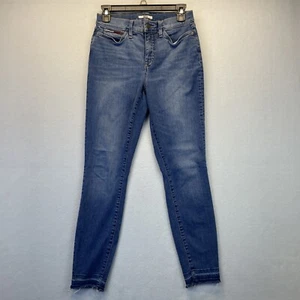 Tommy Hilfiger Girls Jeans High Rise Curve Skinny Size 4 Color Logo Button 27x27 - Picture 1 of 22