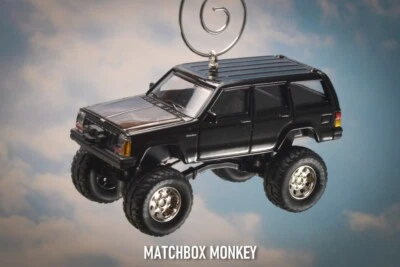 Lifted Black Jeep Cherokee XJ Custom Christmas Tree Ornament Adorno '94 '95 '96 - Image 1 of 4