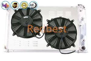 #162 4 Row Aluminum Radiator+Shroud+Fan For 1970-1981 Chevy Camaro AT MT 26"Core - Bild 1 von 8