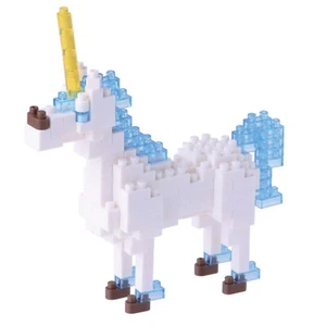 nanoblock,Micro Bausteine,Kawada Japan, Einhorn,Unicorn,Fabelwesen, NBC-174 - Imagen 1 de 2