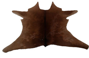 Cowhide Rugs Calf Hide Cow Skin Rug (29"x37") Classic Brown CH8216
