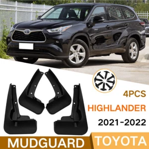 4X guardabarros con solapa de barro guardabarros para Toyota Highlander 2020-2022 - Imagen 1 de 5