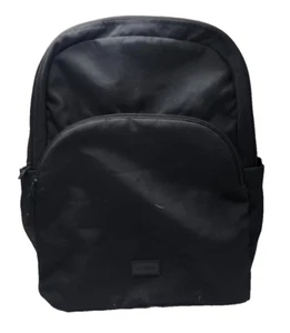 Zaino Vera Bradley piccolo in nylon nero con fodera floreale grigia - Foto 1 di 20