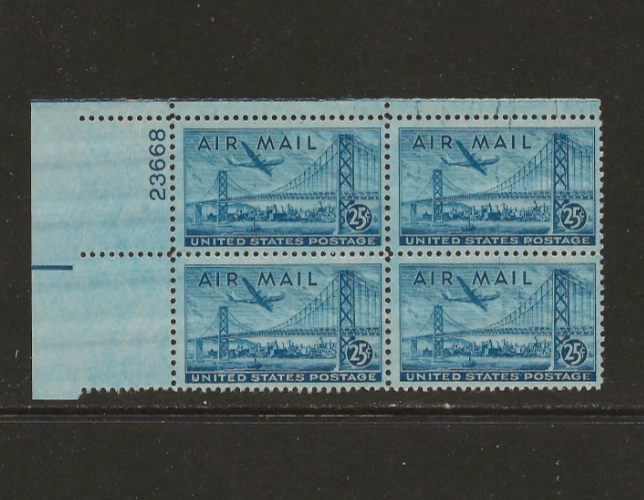 US Scott #C36 Plate Block Fine/Very Fine MNH Cat. Value $4.00               #141 - Image 1 of 1
