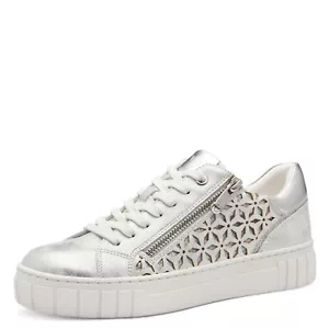 Marco Tozzi Damen Sneaker Sneakers Slipper Halbschuhe Schuhe grau silber 23701 - Bild 1 von 6
