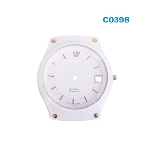 Custodia Orologio Originale Vintage Bianco Made in Svizzera Acciaio Inox #C0398# - Foto 1 di 5