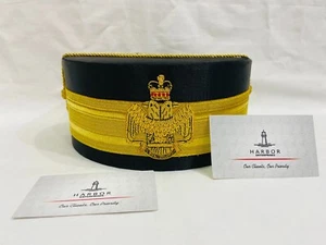 GORRA CORONA RITO ESCOCÉS GRADO 33 MASÓNICO REGALIA - ALAS ABAJO NEGRA masón - Imagen 1 de 6