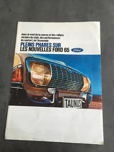 CATALOGUE pleins phares sur les nouvelles FORD 1965 en français F20 - Imagen 1 de 4