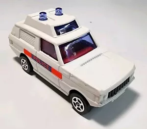 Vintage Corgi Juniors White w/Red Int. Range Rover 1/64 Diecast/Plastic Police - Picture 1 of 10