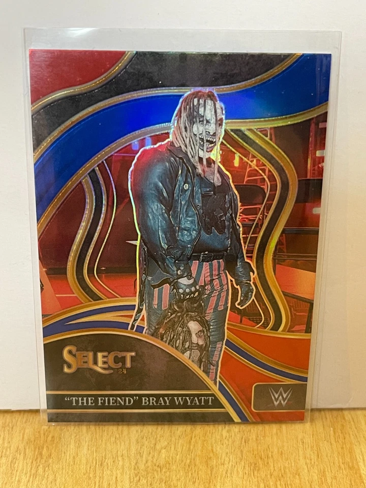 2024 Panini Select WWE “The Fiend” Bray Wyatt Ringside Red And Blue Prizm SP - Image 1 of 2