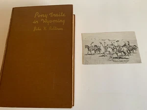 1946 Pony Trails In Wyoming : Hoofprints of a Cowboy by JK Rollinson Photos OOP - Picture 1 of 9