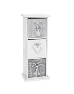 Kommode Provence Cool Grey 3 Schubladen - Bild 1 von 2