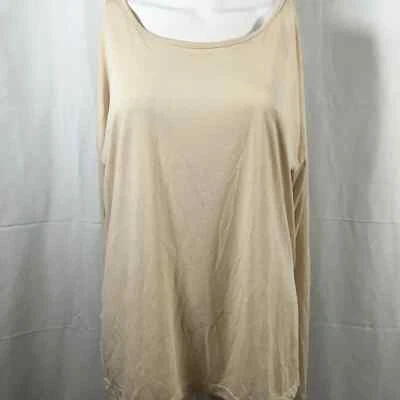 Nike Dri-Fit Camiseta Mujer Talla M Beige Tejido Fino Calce Suelto Manga Larga Atlética Foto 1 de 4