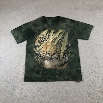 The Mountain Los Angeles Zoo Camiseta Niños L Verde Tie Dye Tigre Foto 1 de 4