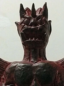 Grande statua demone Pazuzu dell'artista "Ting Hua Liu",18,5"x12"x2,25",da collezione - Foto 1 di 3
