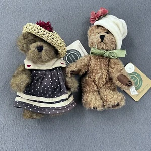 Juego de 2 peluches Boyds Bears Caroline Mayflower & Carmella De Bearvoire años 90’s 2000 - Imagen 1 de 6