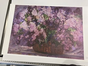 "Kunstdrucke signiert und nummeriert Flieder von Georoy Chernyavsky 40""x 26""" - Bild 1 von 2