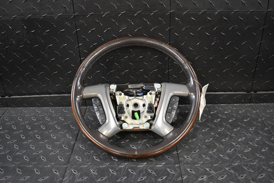 GMC Yukon XL1500 2008-2009 Denali madera/cuero de cacao volante térmico Foto 1 de 3