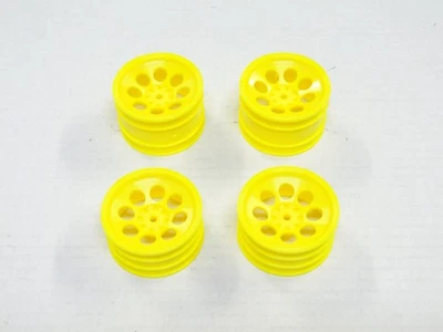 NUEVO KYOSHO TURBO OPTIMA MID SPECIAL Ruedas F/R AMARILLO Juego de 4 50MM HEXAGONAL KQ23 Foto 1 de 3