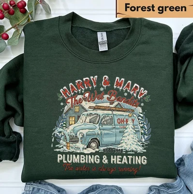 Sudadera de Navidad de película en casa divertida Wet Bandits, camiseta de noches de cine de Navidad Foto 1 de 4