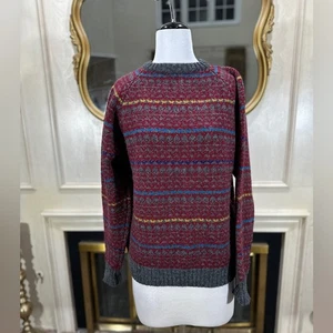 McGregor Wool Fair Isle Sweater L Vintage Heritage Workwear Outdoor Ski Cabin - Picture 1 of 9