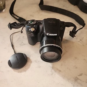 Canon PowerShot SX510 HS 12.1 MP 30x Zoom Black Digital Camera - Bild 1 von 5