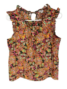 J. Top Crew Sin Mangas Volantes Talla Mediana Mujer Floral Boho Ditzy Campesino - Imagen 1 de 4