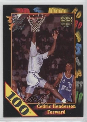 1992 Wild Card Collegiate 100 Stripe Cedric Henderson #87 - Image 1 of 2