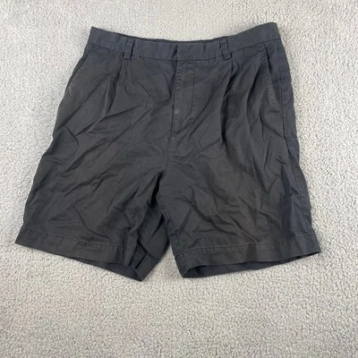 Adidas Men's Size 34x7 Black Cotton Lyocell Golf Shorts - Image 1 of 4