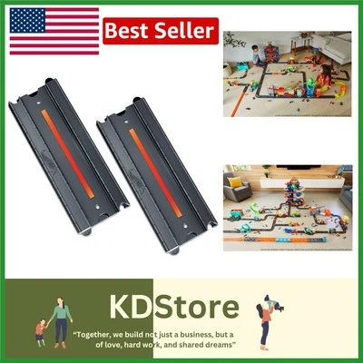 Track Pack Accessory for Kids - Straight + Curved Pieces for Imaginative Play - Image 1 of 4