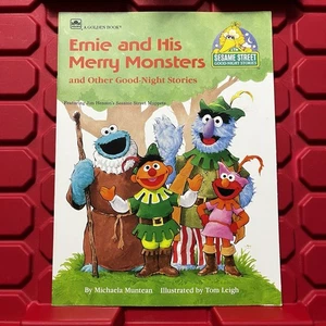 Sesame Street Ernie And His Merry Monsters Good Night Stories PB Book Vtg 1992 - Picture 1 of 4