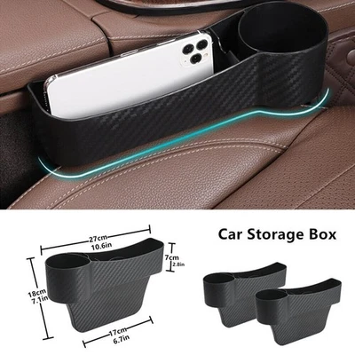 Car Seat Side Storage Box Catch Organizer Pocket Holder Plug-in Storage Box Trim Foto 1 de 4