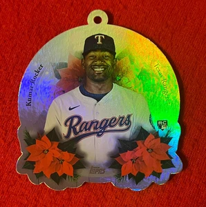 Kumar Rocker 2025 Topps Holiday Oversized Die-Cut Ornament (RC) - Rangers - Picture 1 of 2
