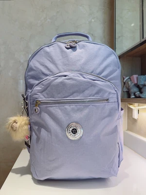 Mochila para portátil Kipling Seoul extra grande 17" bolsillos con cremallera lavanda púrpura 47 cm H Foto 1 de 4