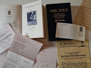 FIRMADO x3 Eric Idle Always Look On The Bright Side Of Life Libro Significado de la vida - Imagen 1 de 13