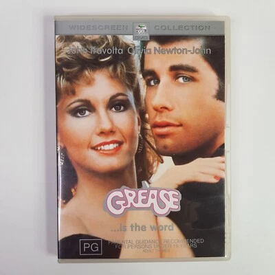 Grease 1977 DVD Disc Movie Film JOhn Travolta Olivia Newton John  - Image 1 of 4