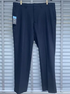 M&S Mens Navy Trousers 40W 31L Smart Tailored Stretch Regular Fit - Picture 1 of 9