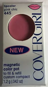 Lot of 2 Covergirl Lipcolor Magnetic Color Pot #445 Pink Chic - Picture 1 of 2